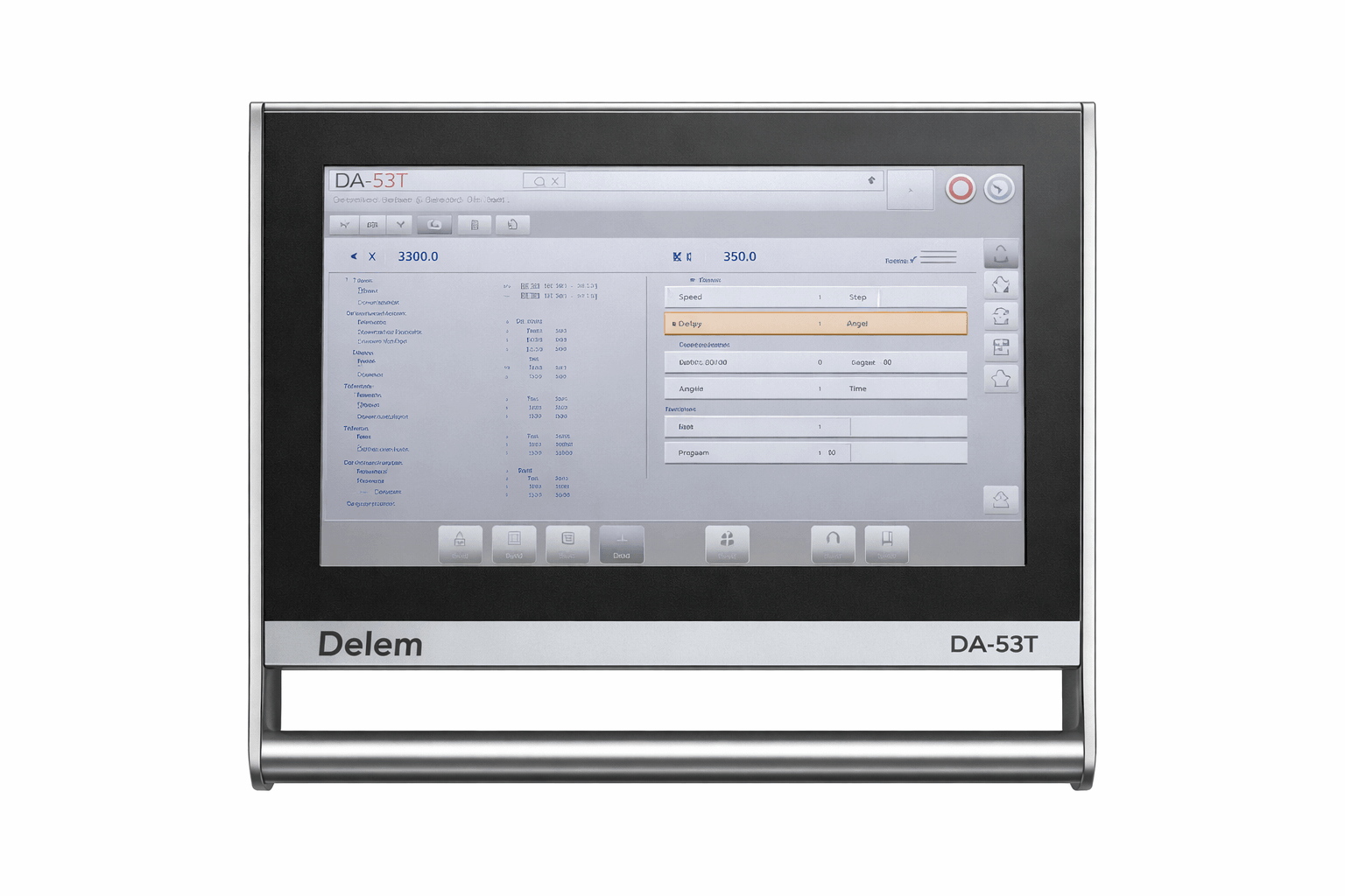 DELEM DA53TX CNC controller on HPB Classic